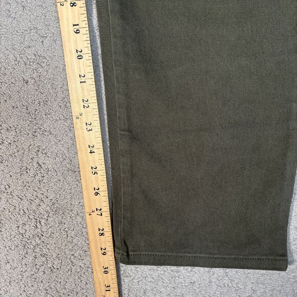 NWT Gloria Vanderbilt Amanda Jeans Women’s Size 16 Olive Green Tapered Leg - Picture 6 of 14